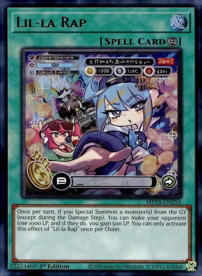 Yu-Gi-Oh! Lil-la Rap MP24-EN255 - 1st Edition