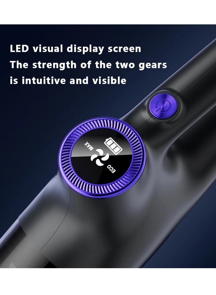 Cordless Vacuum Cleaner - 15000PA 50min 2-in-1