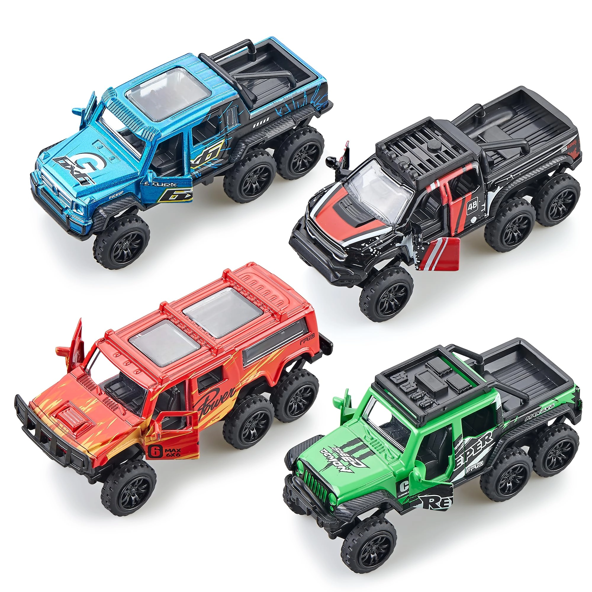KIDAMI Diecast Toy Trucks - 1:64 4pcs