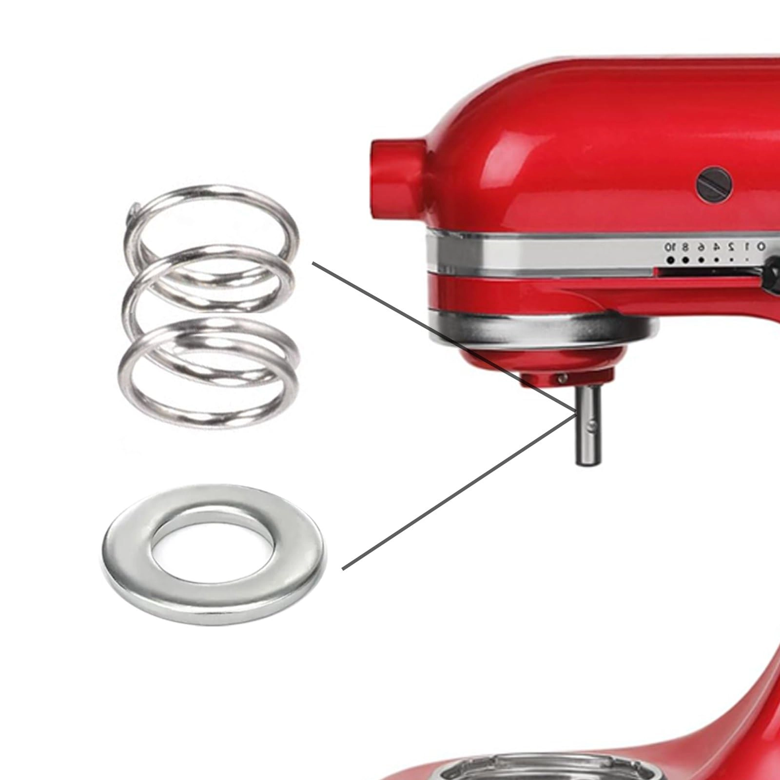 hiselur Spring and Washer - S2 Stainless steel