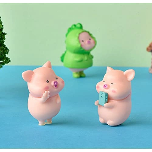 Cute Pig Ornaments - Resin Set