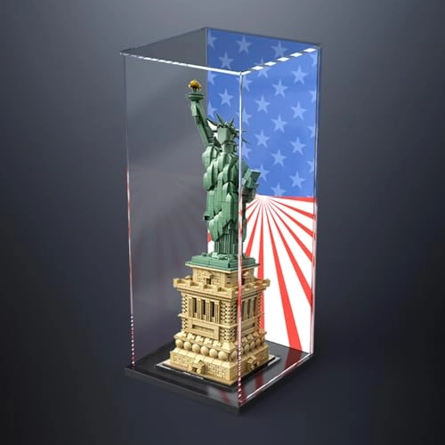 Display Case for Lego 21042 Statue - 50x20x20cm Black