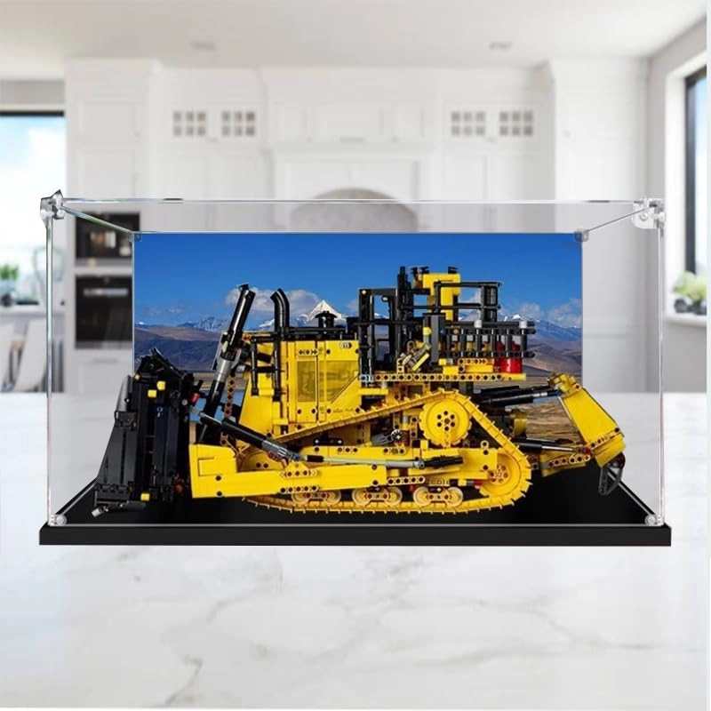 Technic Display Case (42131) - Clear Acrylic Black Bottom+top Light