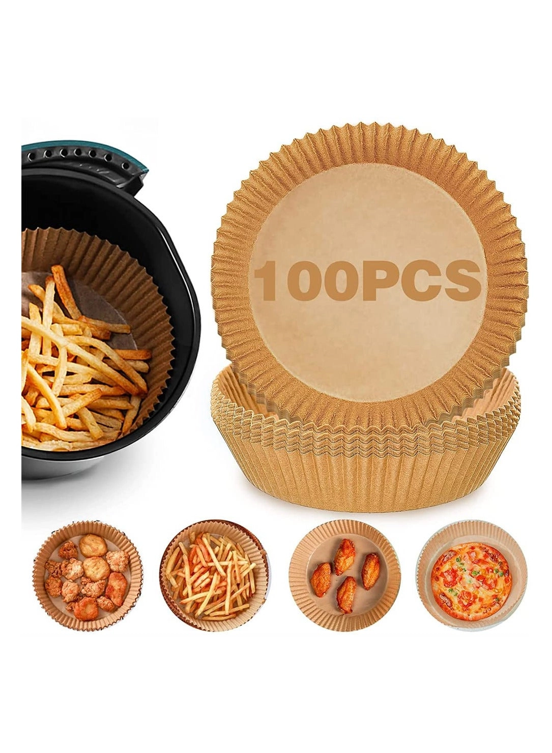 Air Fryer Disposable Paper Liner - Silicon paper 100 PCS