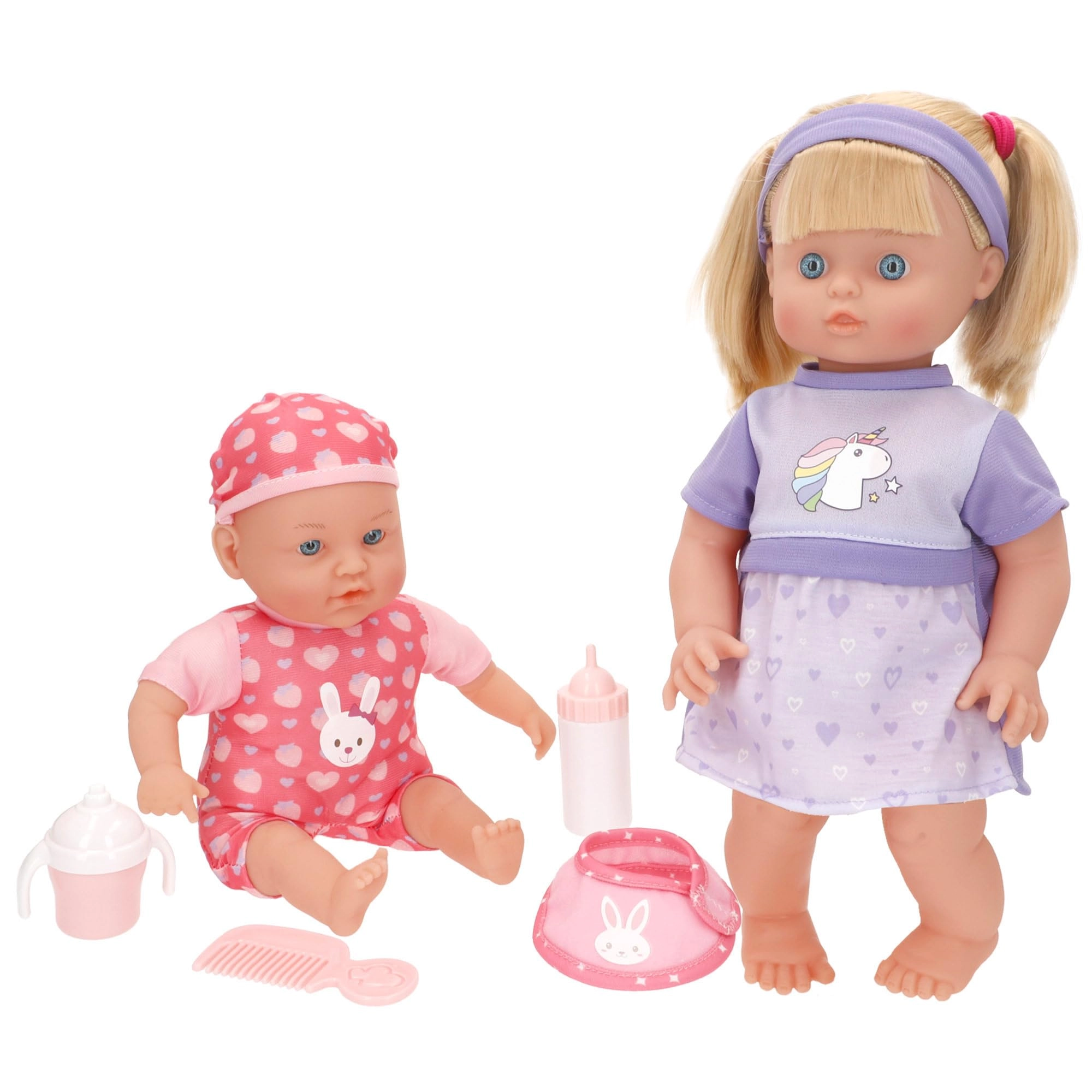 COLORBABY Doll - 41 cm + Baby - 32 cm Ages 2+