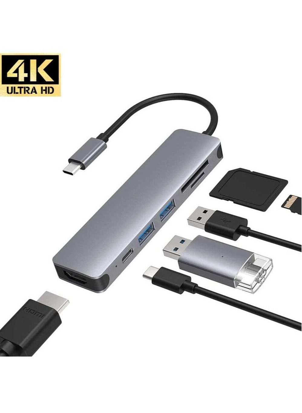 USB-C Hub - 6 in 1 4K