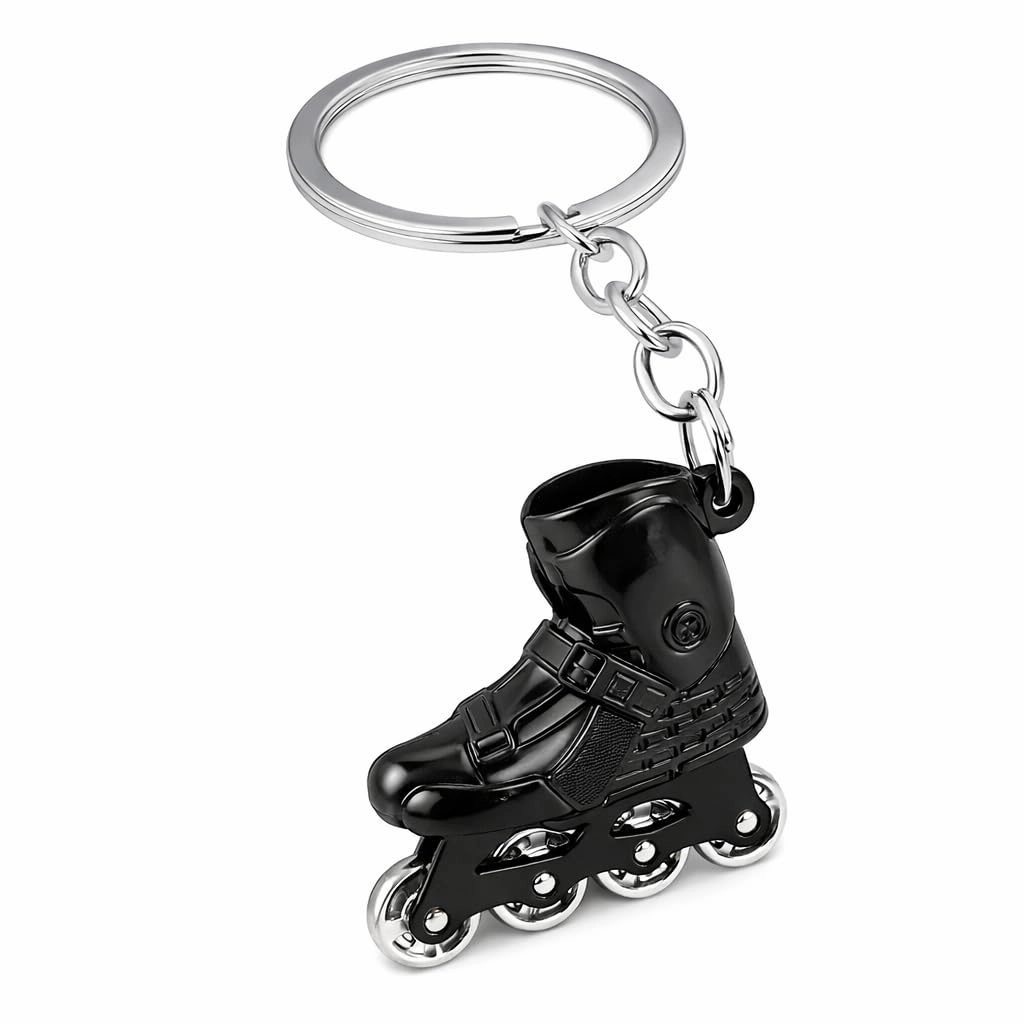 veowoo Roller Skating Keyring - Black Bag Charm
