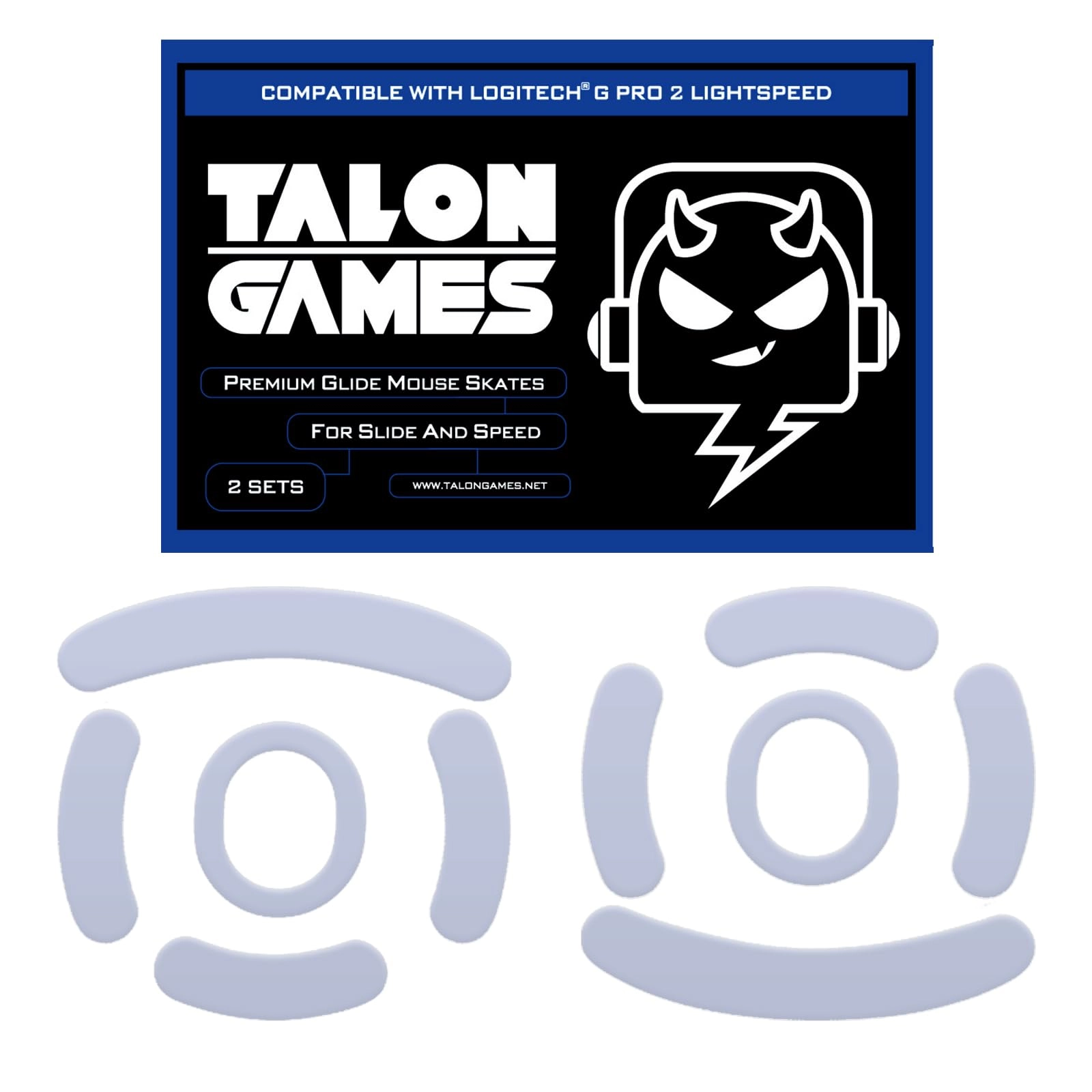 TALONGAMES Mouse Feet Skates - PTFE 3D Pattern Low Friction