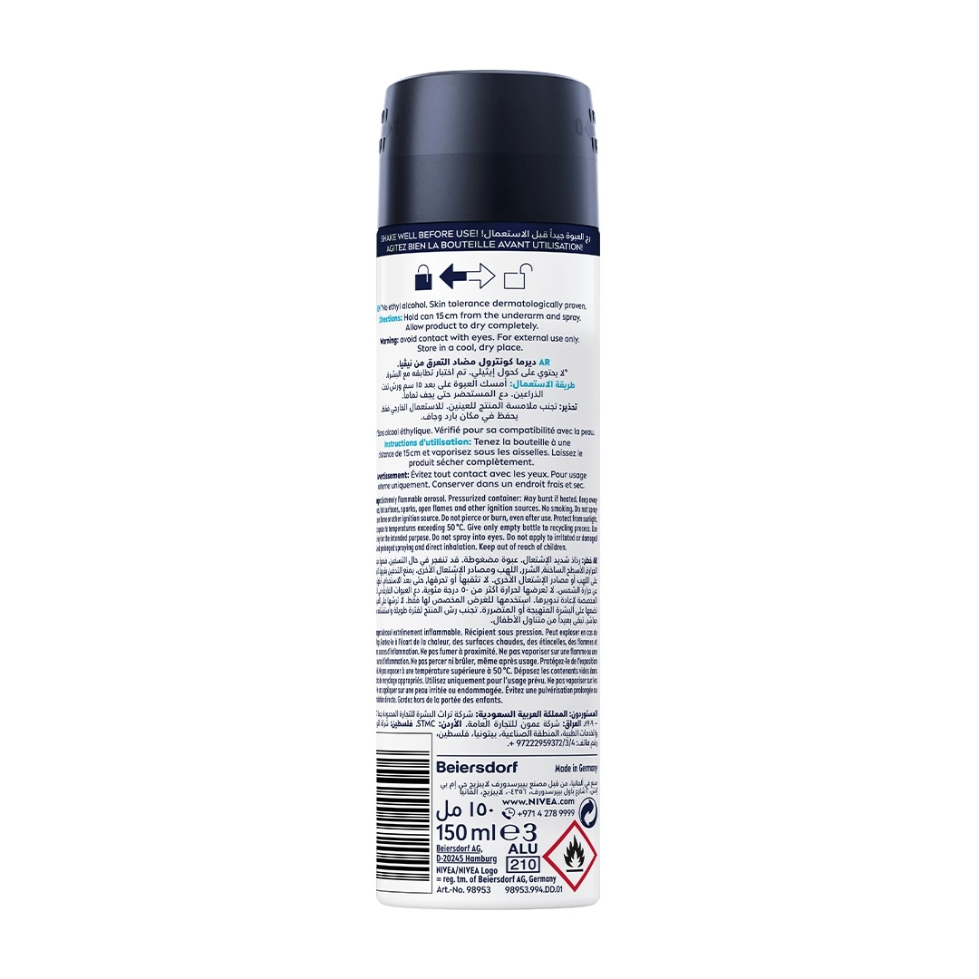 Derma Control Defend - 150ml Anti-Perspirant Spray