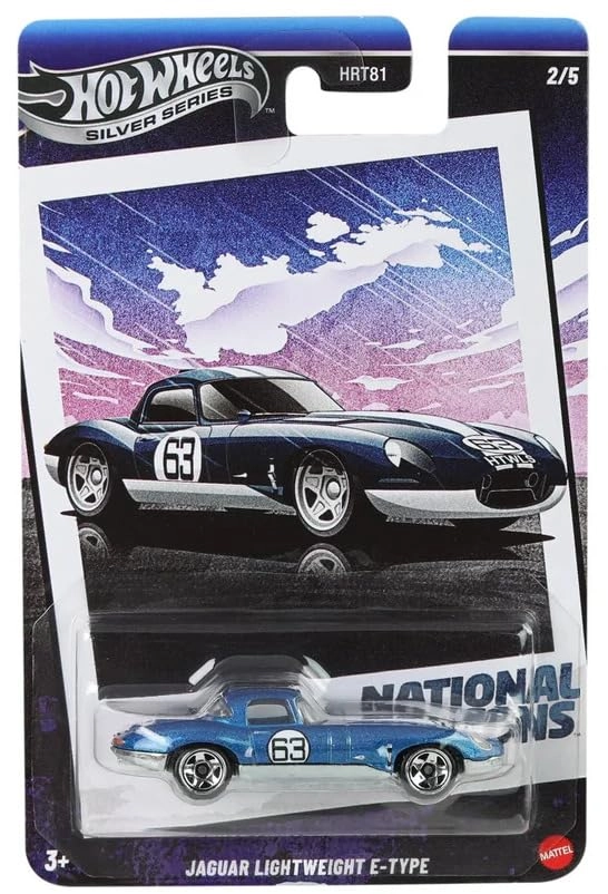 Hot Wheels Jaguar Lightweight E-Type - Blue 3+ Years