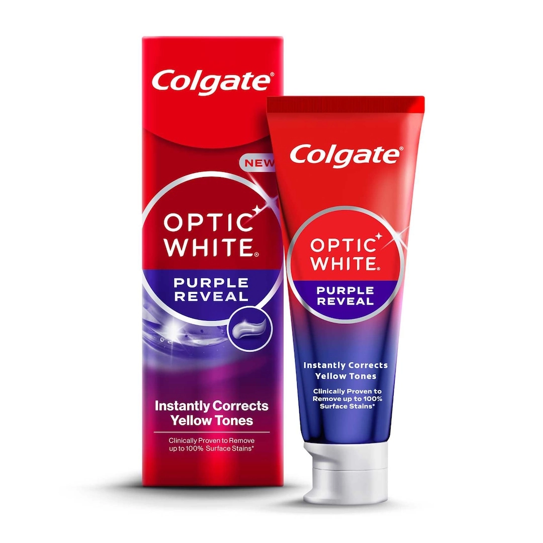 Colgate Optic White Purple Reveal Mint Toothpaste 75ml