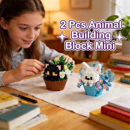 Cat Building Blocks - 2 pcs