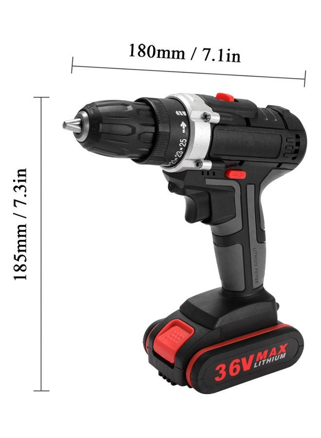 Electric Impact Cordless Drill - 36V 1300mAh