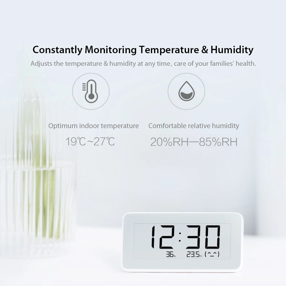 Multifunctional Digital Clock - Electronic-INK Temperature Humidity Sensor