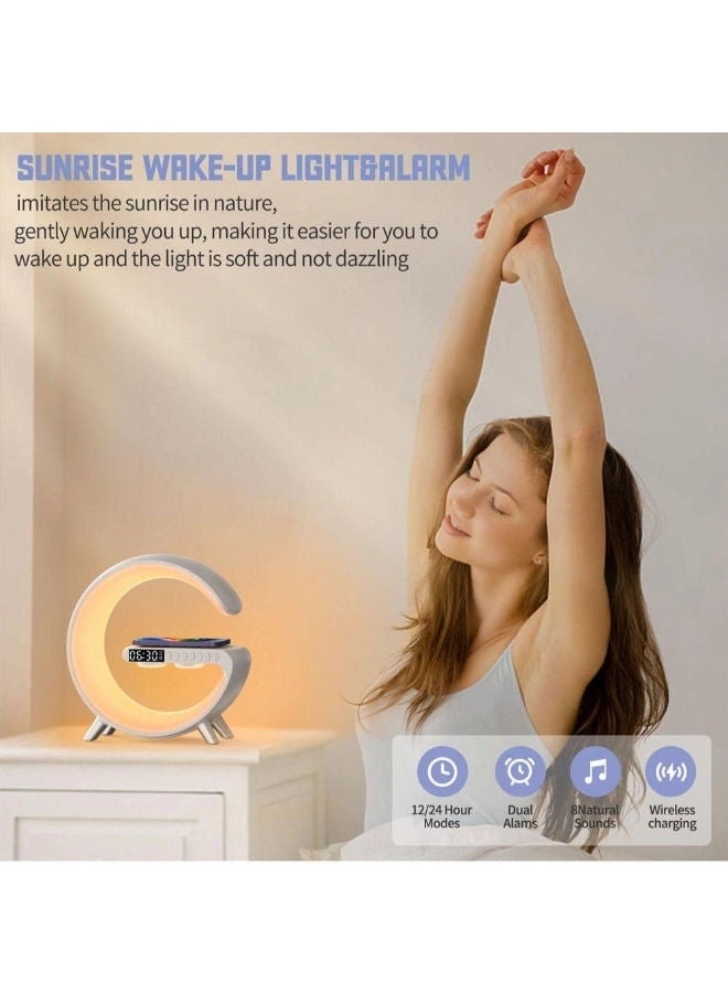 Atmosphere Lamp - Wireless Charger Bluetooth Speaker Dimmable Night Light