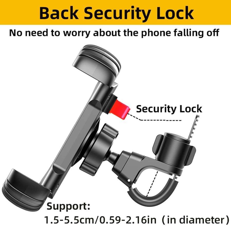 Mobile Phone Holder - 360° Rotation Auto Lock