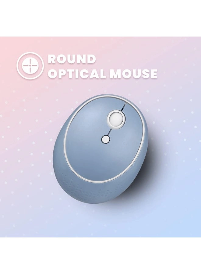 PERIDUO-713BL Mini Keyboard + Mouse - US Wireless