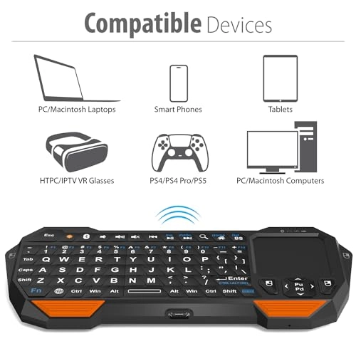 23022KB - Bluetooth Backlit Black/Orange