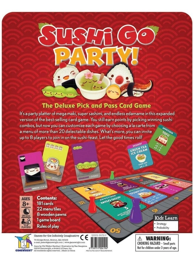 Sushi Go Party: The Deluxe - Card Game