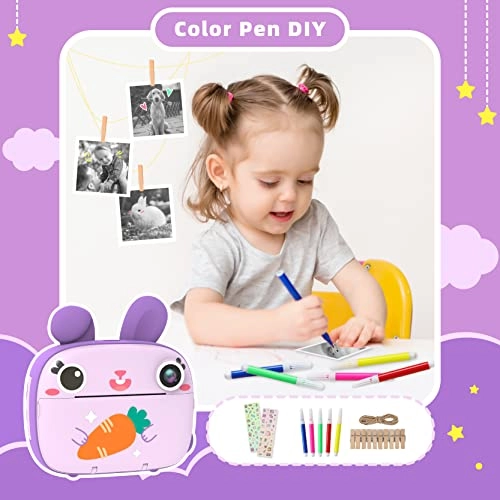 Kids Instant Camera - 2.4 Inch 32GB 12MP