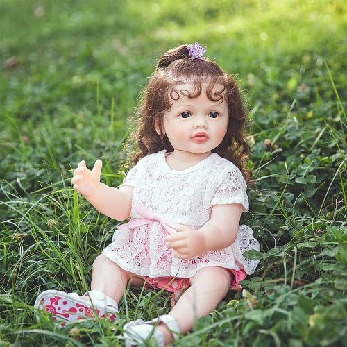 Reborn Baby Doll - 22 Inch Silicone Vinyl Baby Girl