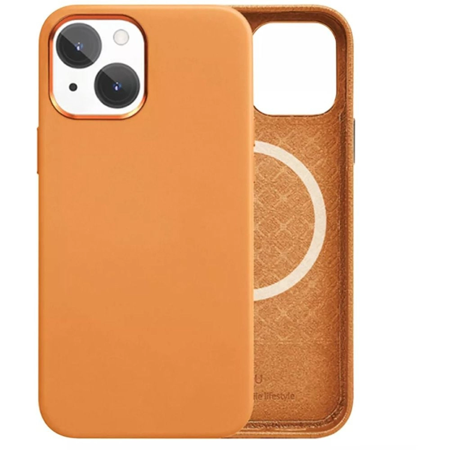 Magsafe Case - Polyurethane, Metal Back Case for iPhone 13