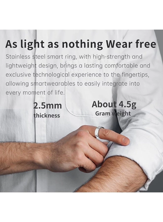 Smart Health Ring - IP68 Waterproof Bluetooth 5.1 7-8 days