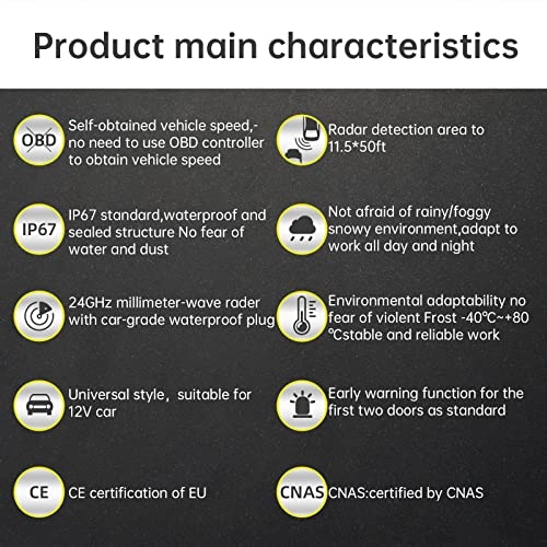 Blind Spot Detection System - 24GHz Millimeter Wave Radar Sensor
