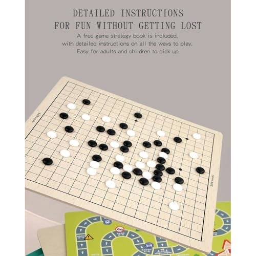 2-in-1 Chess Game - Double-Sided Wood & ABS