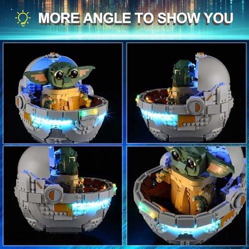 LED Light Kit for LEGO 75403 Grogu with Hover-Pram
