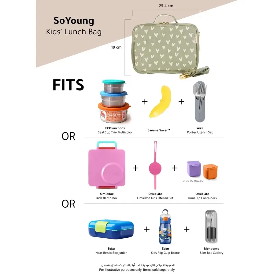 Little Hearts Kids' Lunch Bag