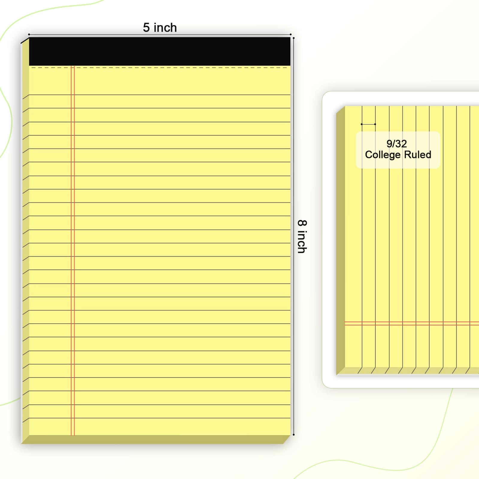 Note Pad 5x8 - Lined 30 Sheets