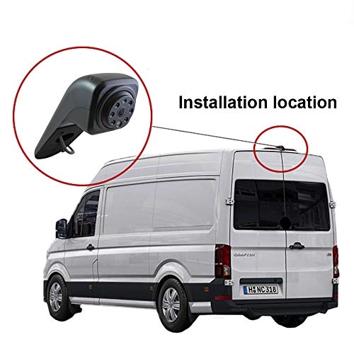 Rear View Mirror Monitor - 4.3 Inch Wired + Brake Light Camera - 1280 x 720 Night vision