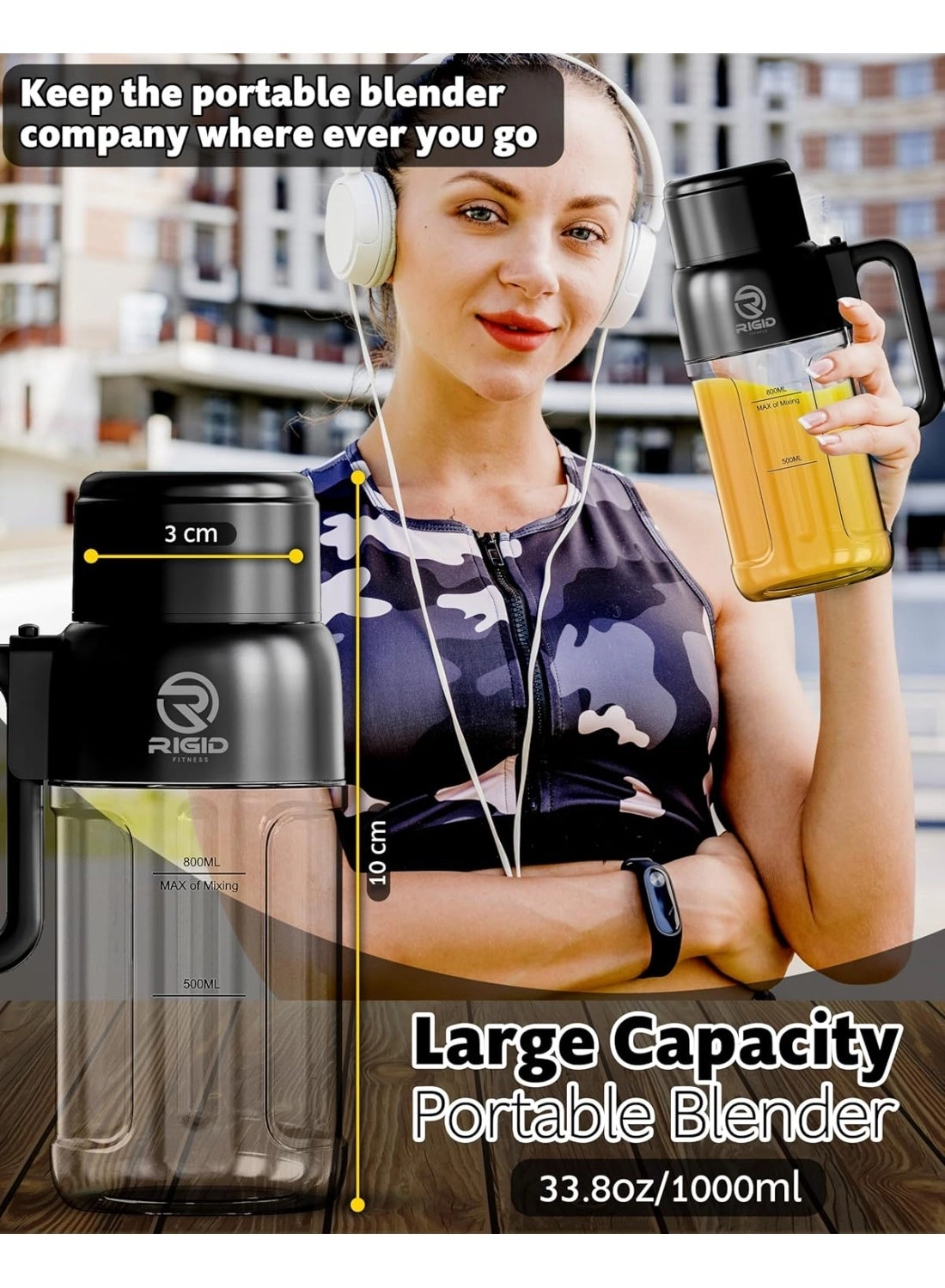 Portable Smoothies Blender Bottle - 120W