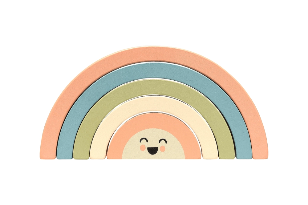 Pearhead Wooden Stacking Toy - Suitable for 1 year & above