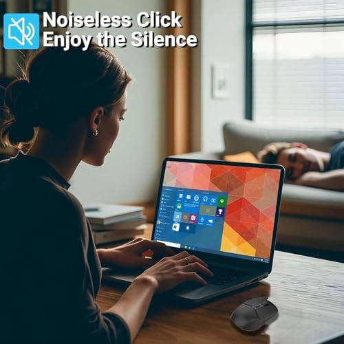 Wireless Mouse - Bluetooth 5.2 + 2.4G