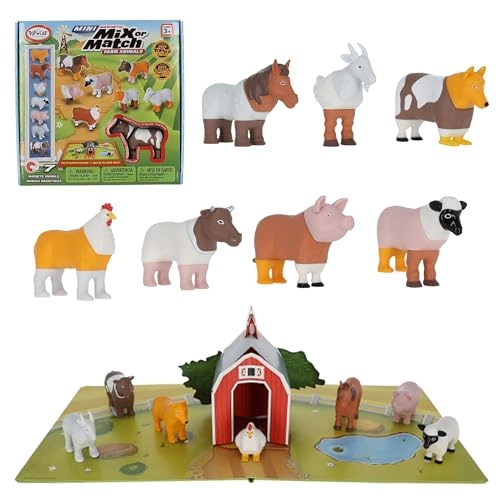 Mix or Match Mini Farm Animals - 3+ 7 pieces