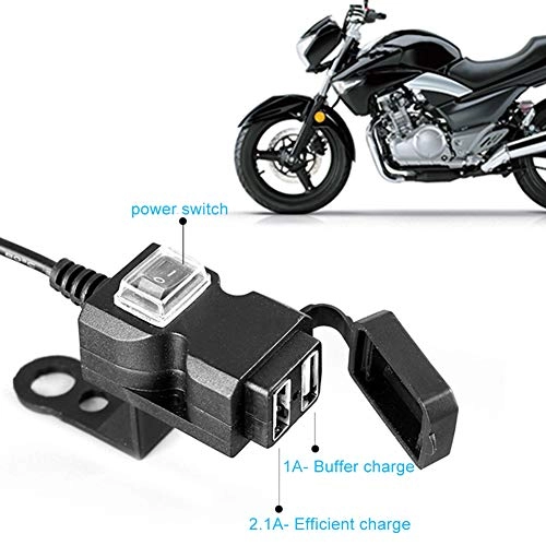 Motorcycle USB - 12-24V 5V 1A/2.1A