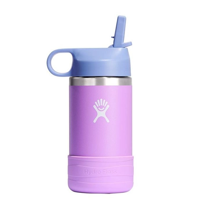 Hydro Flask Kids Water Bottle - 355 ml Flip and Sip Straw Cap