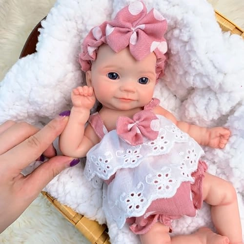 Reborn Baby Doll - 11 Inch Silicone Girl Ages 3+