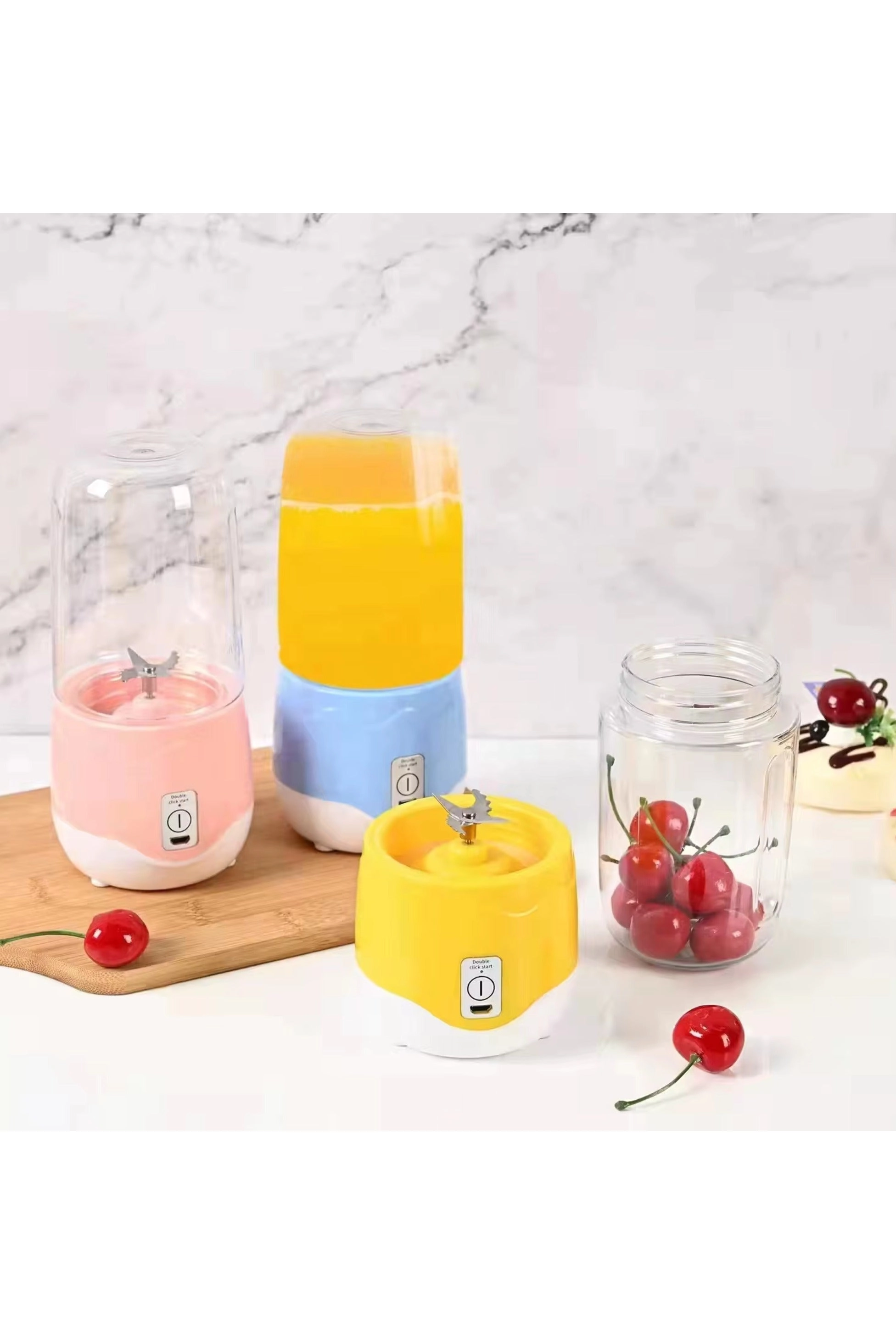 Portable Blender Juicer - USB Rechargeable Portable Lightweight Easy to Clean