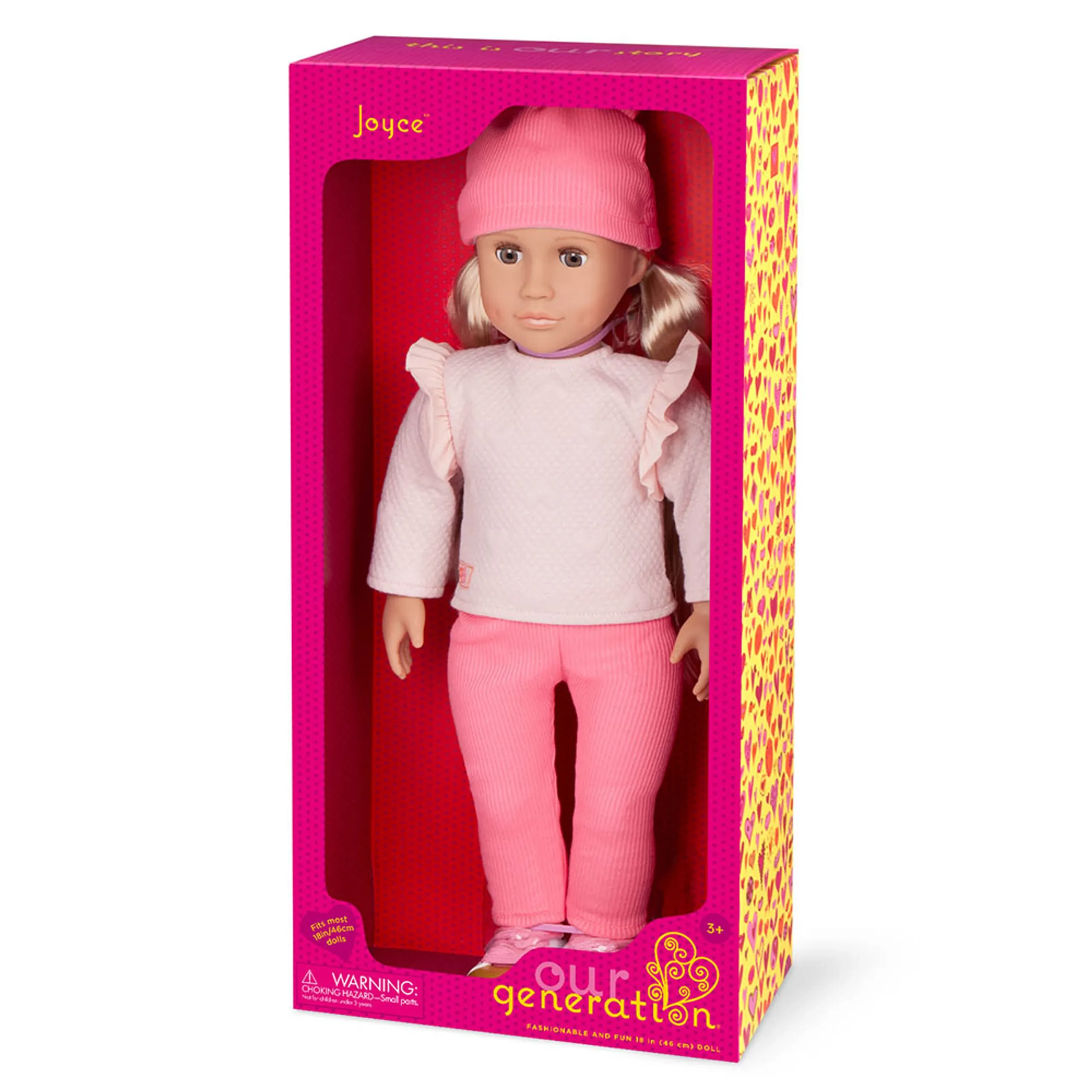 Joyce Doll - 18 Inch Sweatsuit And Beanie Hat Ages 3+