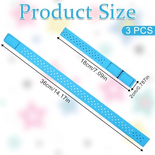 Heart Rate Monitor Band - 3 PCS Black Green Orange-Red