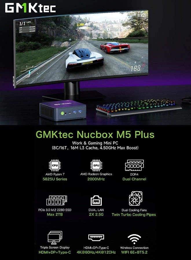 M5 Plus - Ryzen 7 5825U 16GB 512GB