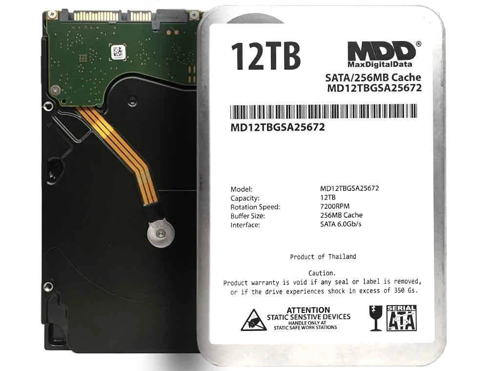 MDD 3.5" 7200rpm 256MB SATA 6Gb/s (MD12TBGSA25672) - 12TB