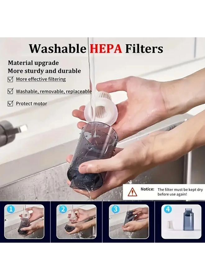 Handheld Vacuum Cleaner And Hair Dryer - 2x2000mAh