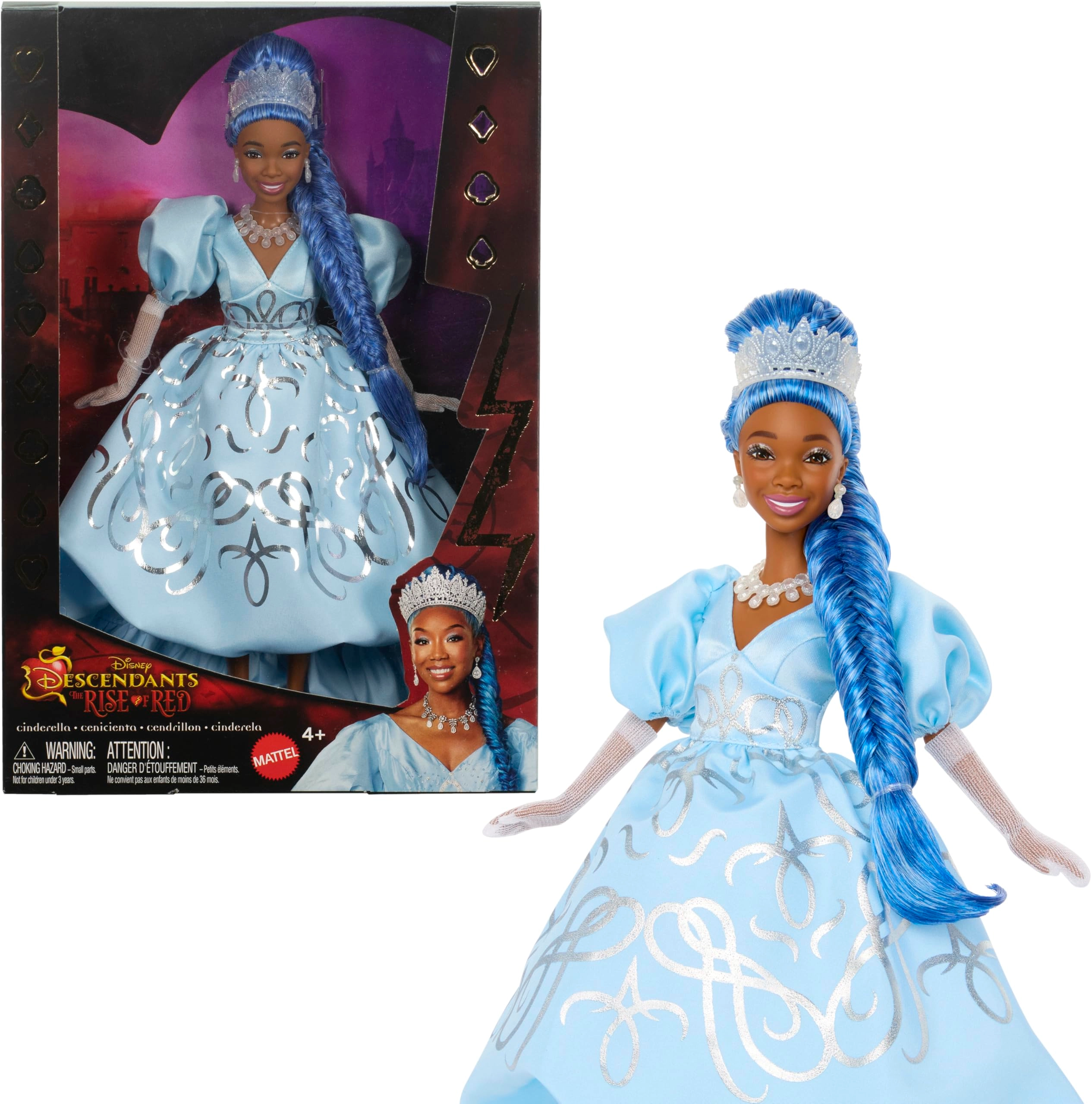 Mattel Cinderella Fashion Doll - Disney Descendants 4 Royal Gown Ages 3+