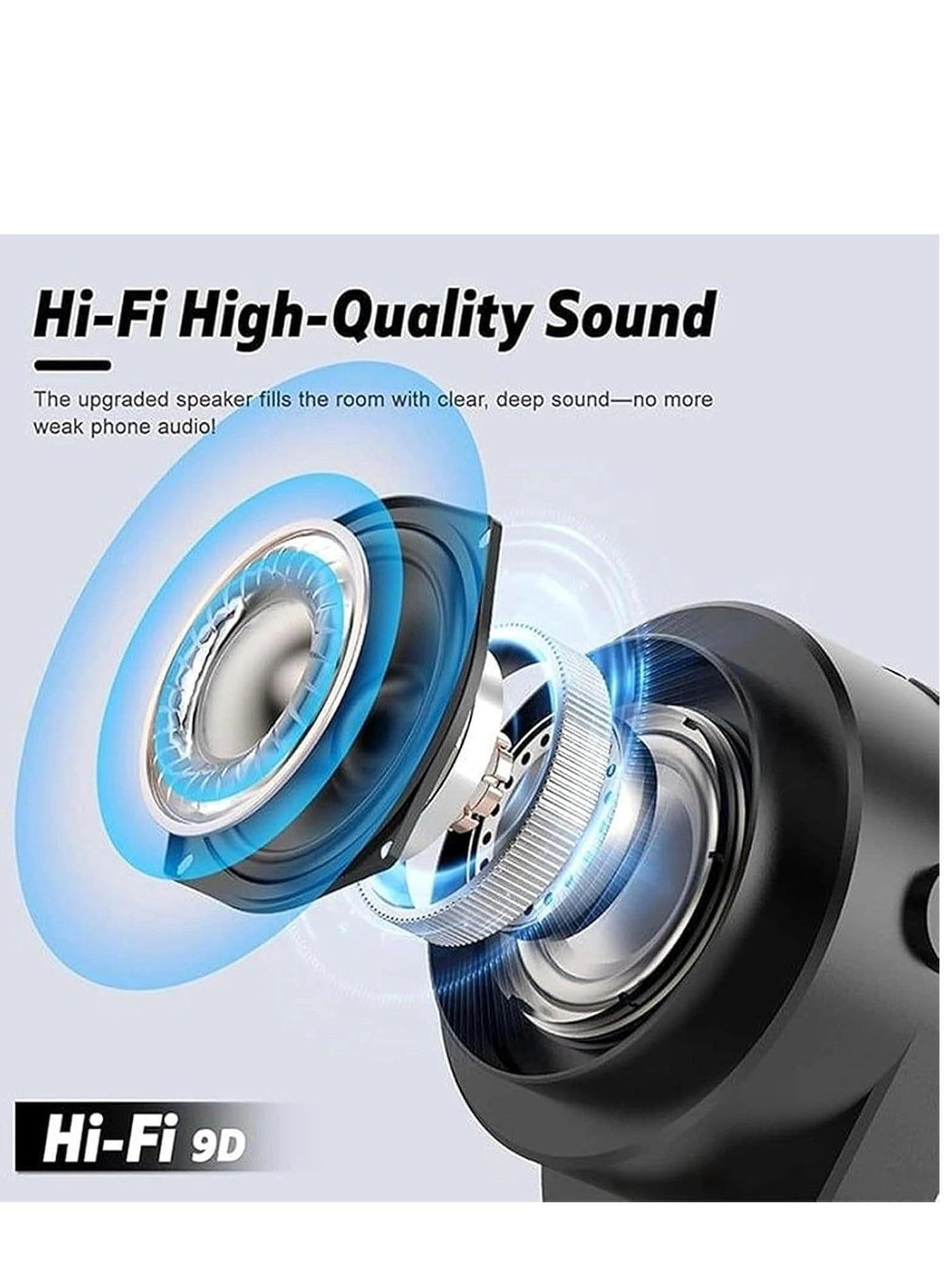 4-in-1 360° Rotating Bluetooth Speaker Stand