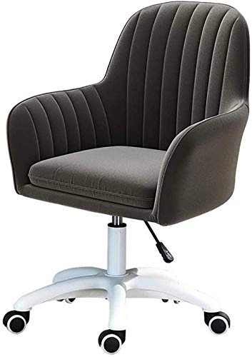 Velvet Task Chair - Adjustable Swivel Rolling Purple