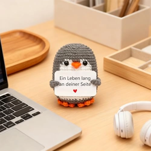 Penguin Positive Penguin 15 cm Knitted - Pocket Hug